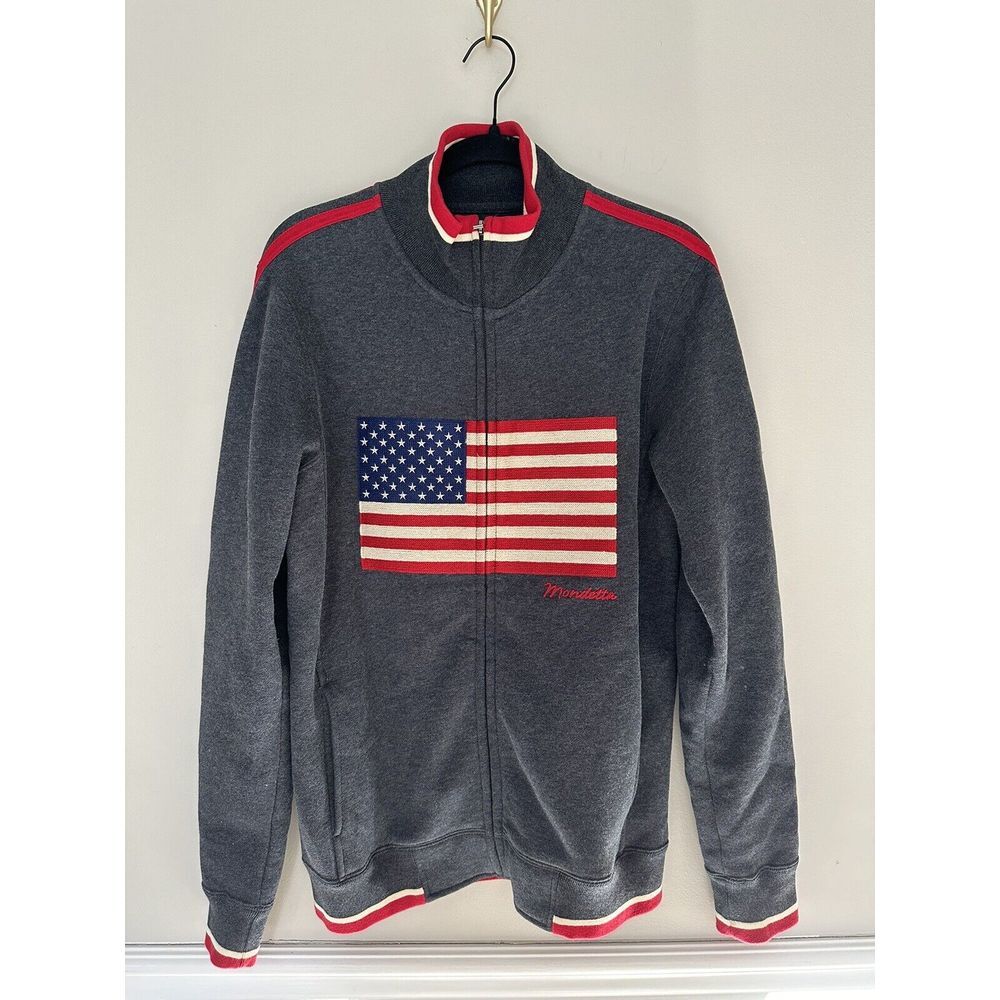 Mondetta--‎ A World Undivided Patriotic Warm-up Jacket USA Flag  S